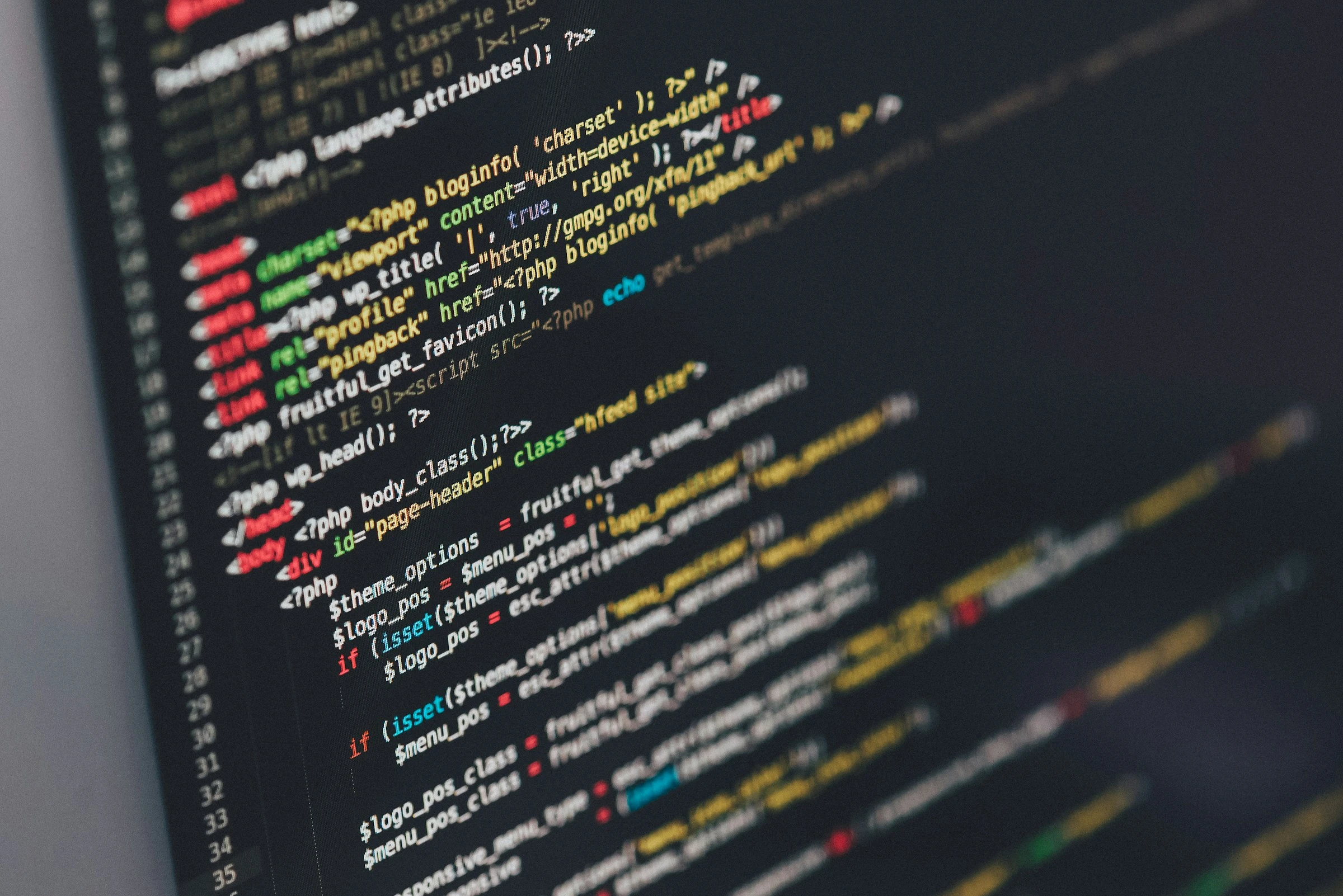 Website source code under review